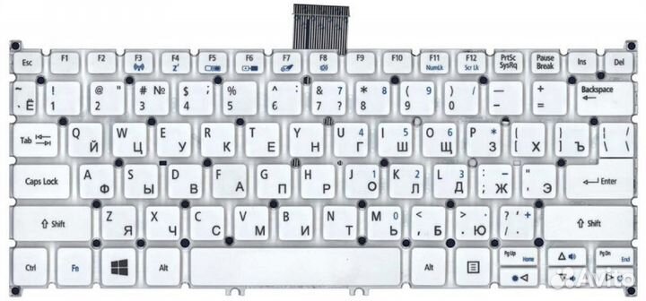 Клавиатура Acer Aspire V5-122P белая