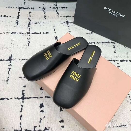 Шлепанцы женские miu miu