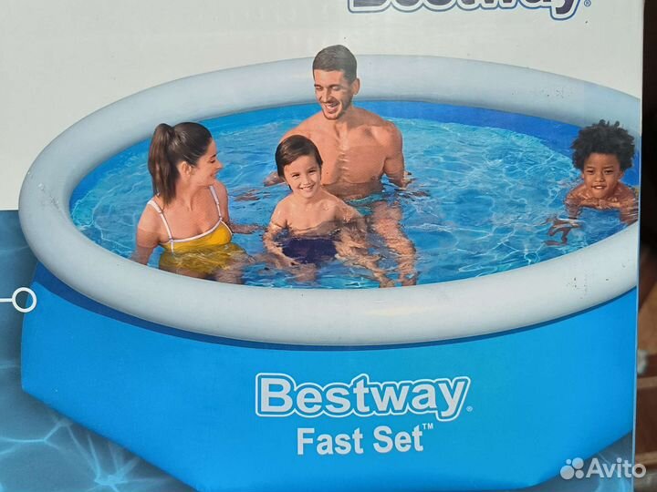 Надувной бассейн 244на61см с фильтром Bestway57450