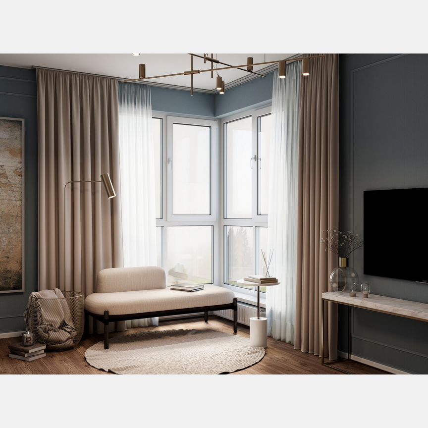 2-к. квартира, 63,6 м², 1/12 эт.