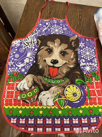 Кухонный фартук пёсик