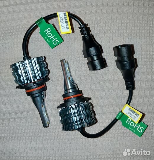 Лампы светодиодные HB3 9005 зеленые