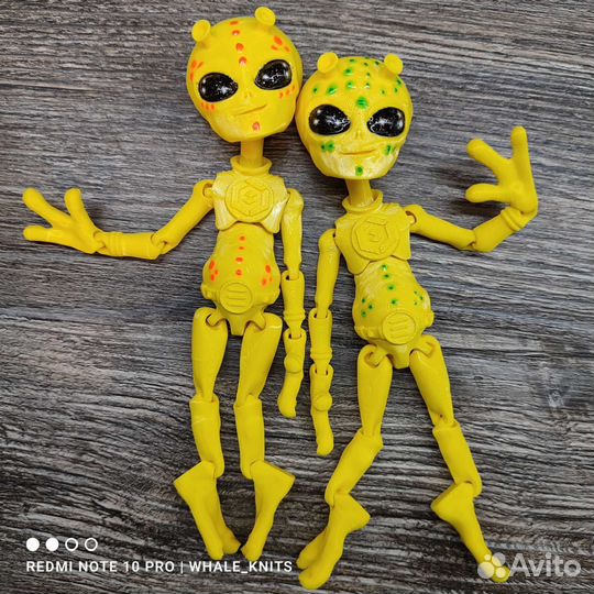 Игрушка инопланетянин 3д подвижная