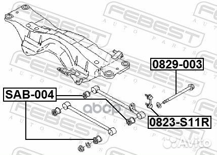 Болт С эксцентриком subaru impreza G11 2000-200