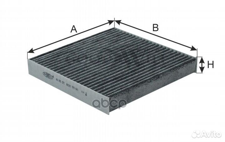 Фильтр салона угольный AG695CFC Goodwill