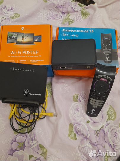 Роутер и приставка ростелеком