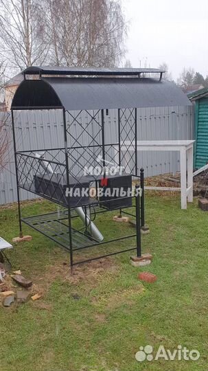 Мангал в стиле лофт