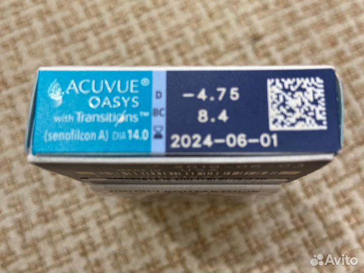 Линзы контактные acuvue -4,75 и -5,0