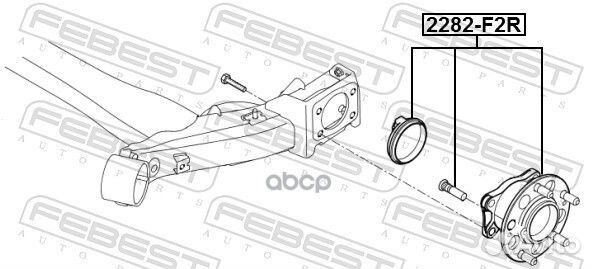 Ступица задняя 1282F2R Febest