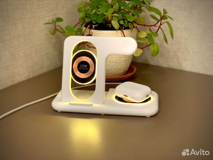 Беспроводная зарядка 4в1