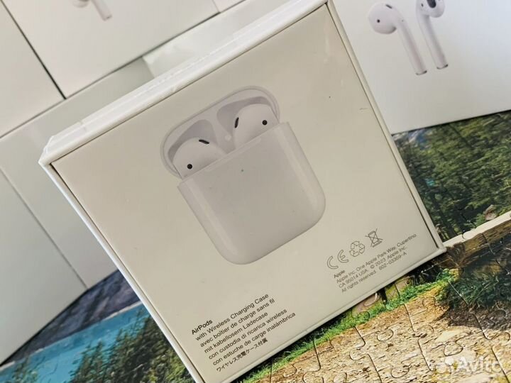 Беспроводные наушники airpods 2 airoha