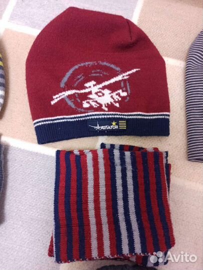 Комплект шапка и шарф для мальчика