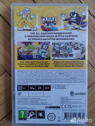 Cuphead для Nintendo Switch