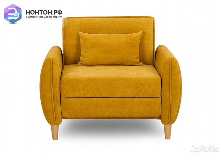 Кресло еврокнижка Анита желтое