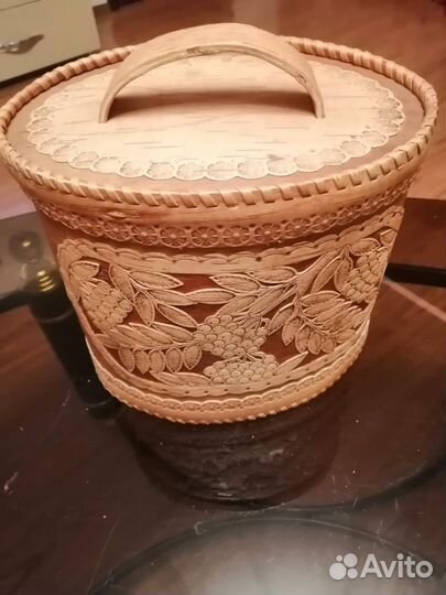 Корзина из коры березы