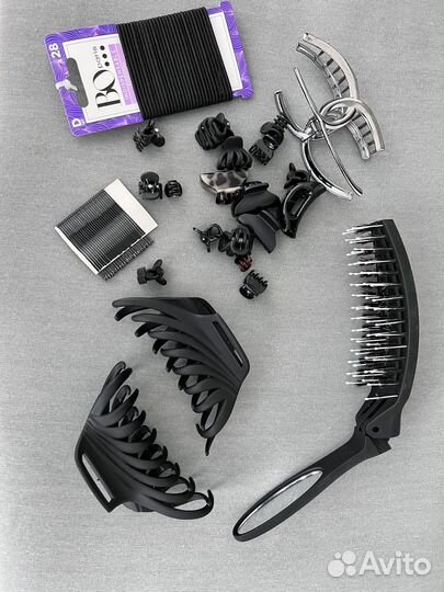 Расческа Olivia Garden, заколки, резинки