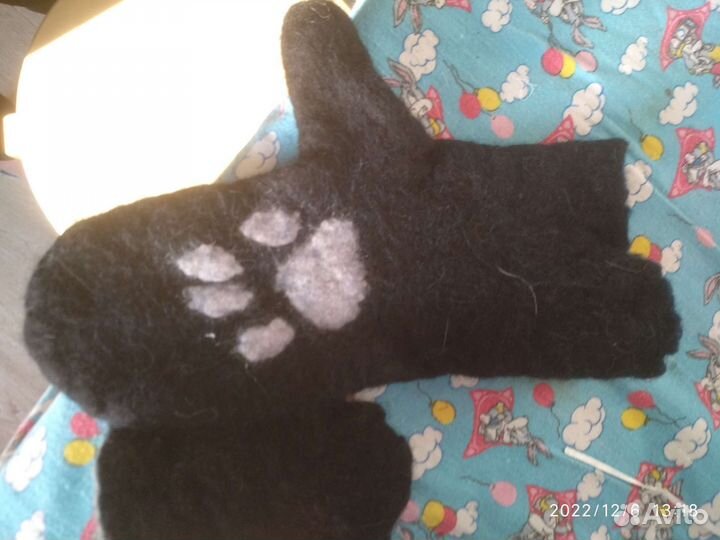 Шапка с ушками ручной работы 100 шерсть мягкая