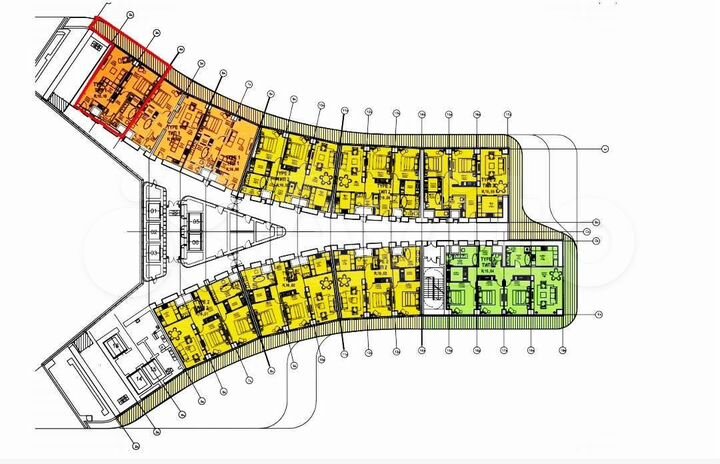 2-к. апартаменты, 95,8 м², 20/27 эт.