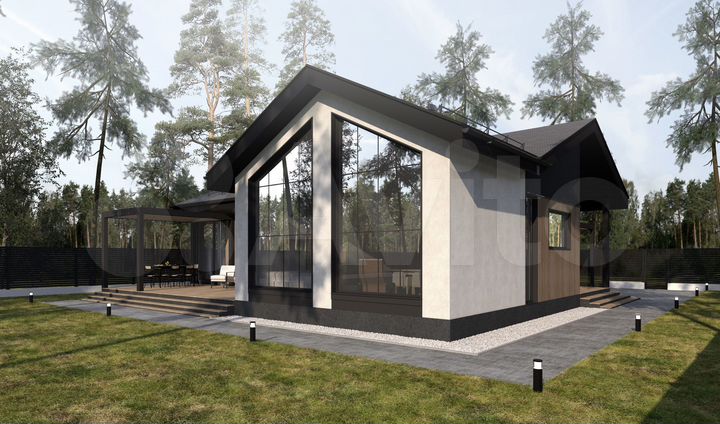 Коттедж 162,5 м² на участке 6,5 сот.