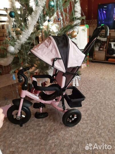 Велосипед трехколесный с ручкой