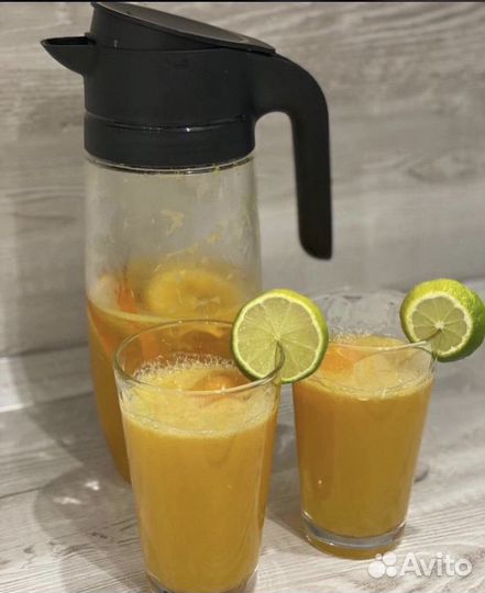 Кувшин и 4 стакана