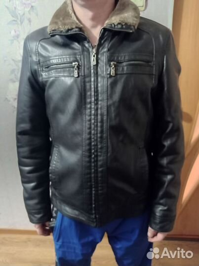 Кожаная куртка мужская