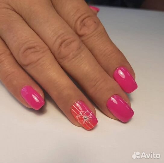 Маникюр с покрытием гель лак