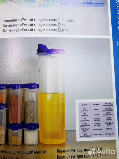 Коипактус для масла tupperware