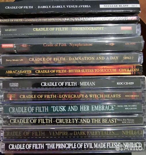 Cd диски Cradle of filth импорт
