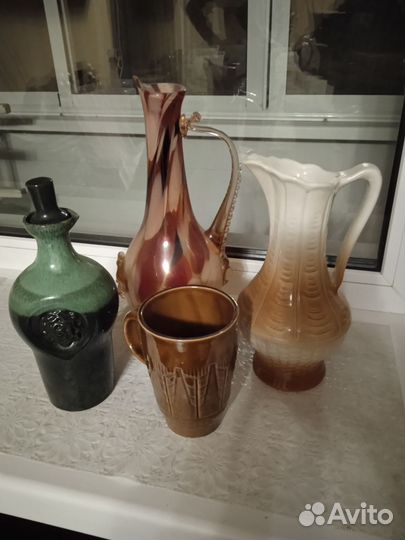 Кувшин стекло, керамика СССР