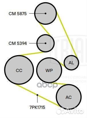 Ролик ремня приводного honda accord 08- CM5394