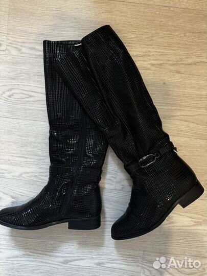 Сапоги женские демисезонные натуральная кожа 40