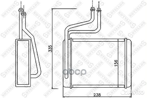 Радиатор печки Ford Mondeo all 96-03 1035070SX