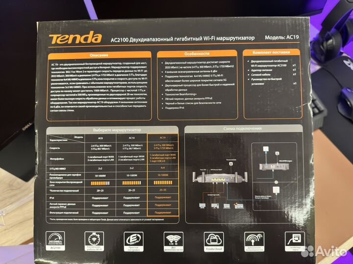 Роутер Tenda AC2100