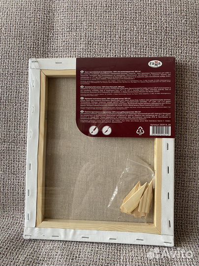 Холст на подрамнике лен