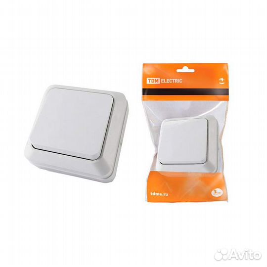 Переключатель на 2 направления 1-клавишный открыт