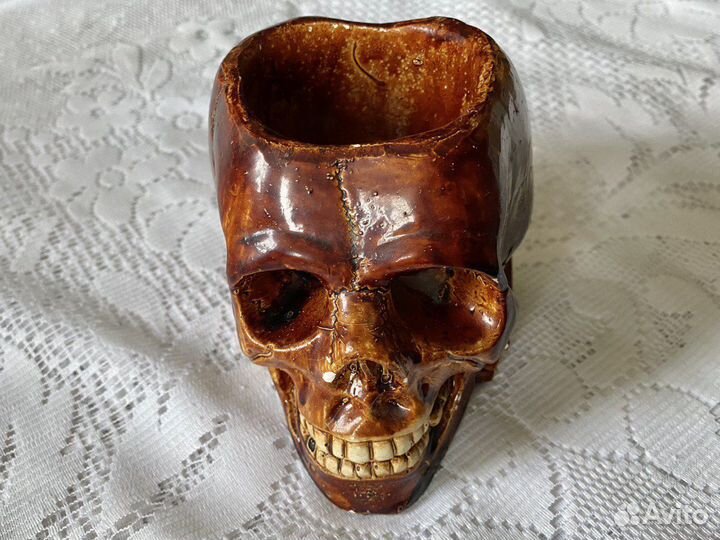 Ваза Череп из гипса