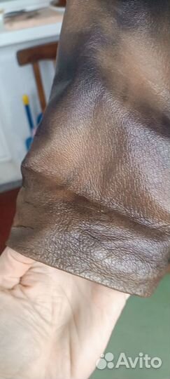 Кожаное пальто плащ