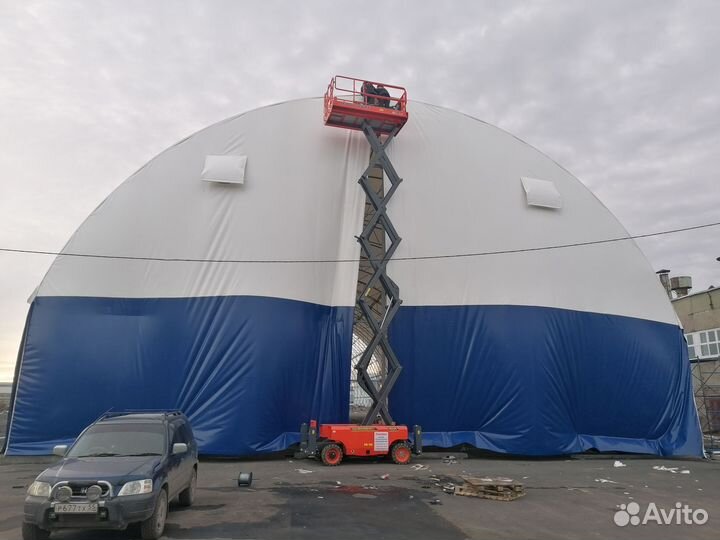 Каркас ангара Технотент 24х60 м. с арочной крышей