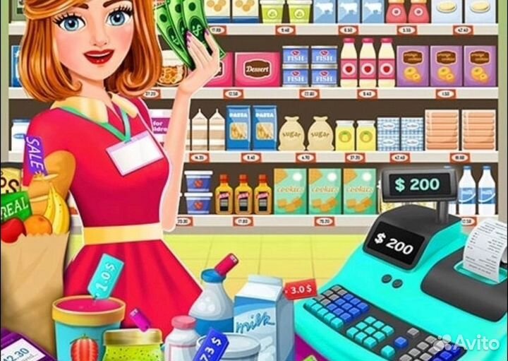 Кассир в магазин продуктов еженедельная выплата