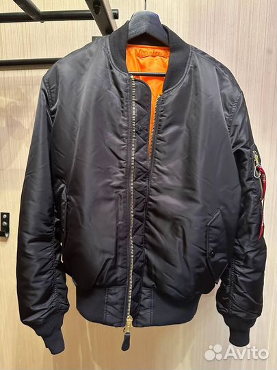 Бомбер Alpha Industries MA-1 Black (черный)