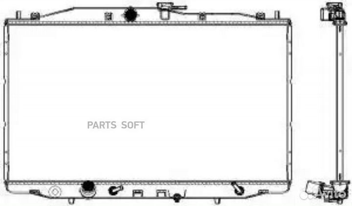 Радиатор охлаждения Хонда Аккорд 2003