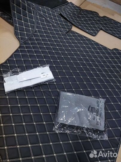 3d коврики из экокожи Daf105 механика