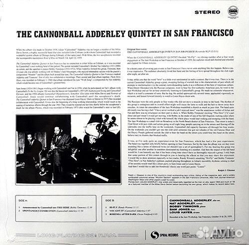 The Cannonball Adderley Quintet in San Francisco