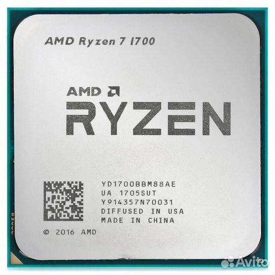 Процессор AMD Ryzen 7 1700 (AM4 3.0-3.7GHz 8с/16t)