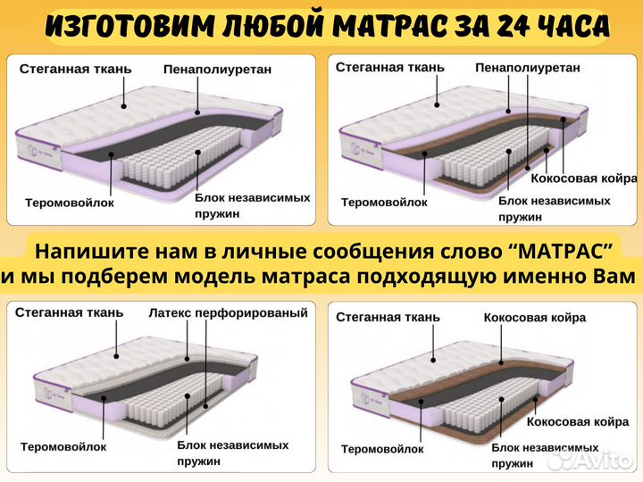 Матрас ортопедический