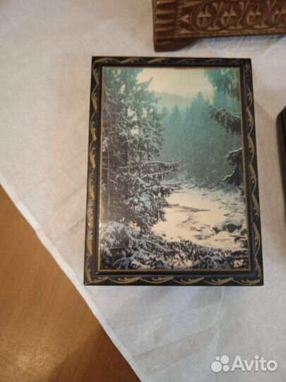 Шкатулки СССР винтаж