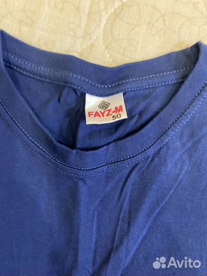 Футболка мужская синяя размер 50