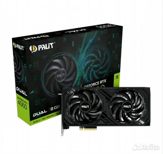 Видеокарта Palit GeForce RTX 4060 Dual новая