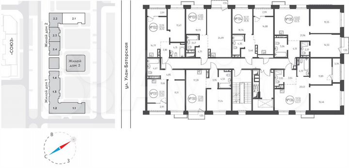 1-к. квартира, 38,6 м², 6/10 эт.